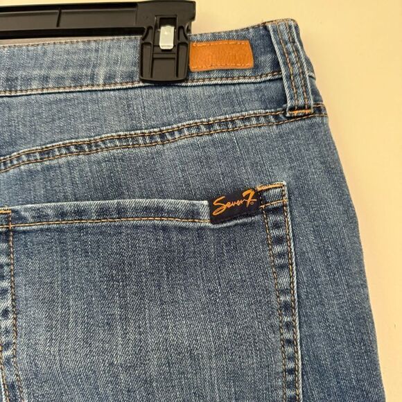 Seven7 Weekend 5" Fray Hem Denim Shorts Size 16 - Picture 5 of 8